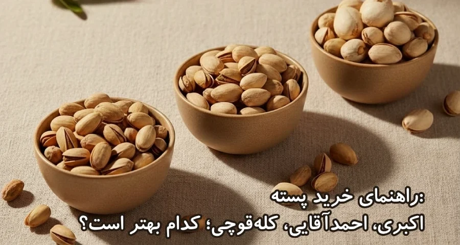 راهنمای خرید پسته: اکبری، احمدآقایی، کلهقوچی؛ کدام بهتر است؟