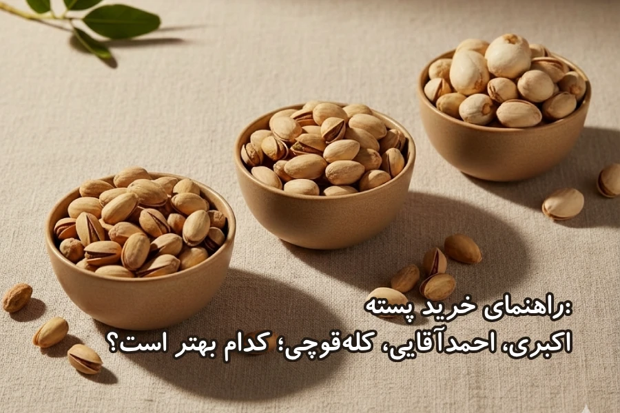 راهنمای خرید پسته: اکبری، احمدآقایی، کلهقوچی؛ کدام بهتر است؟